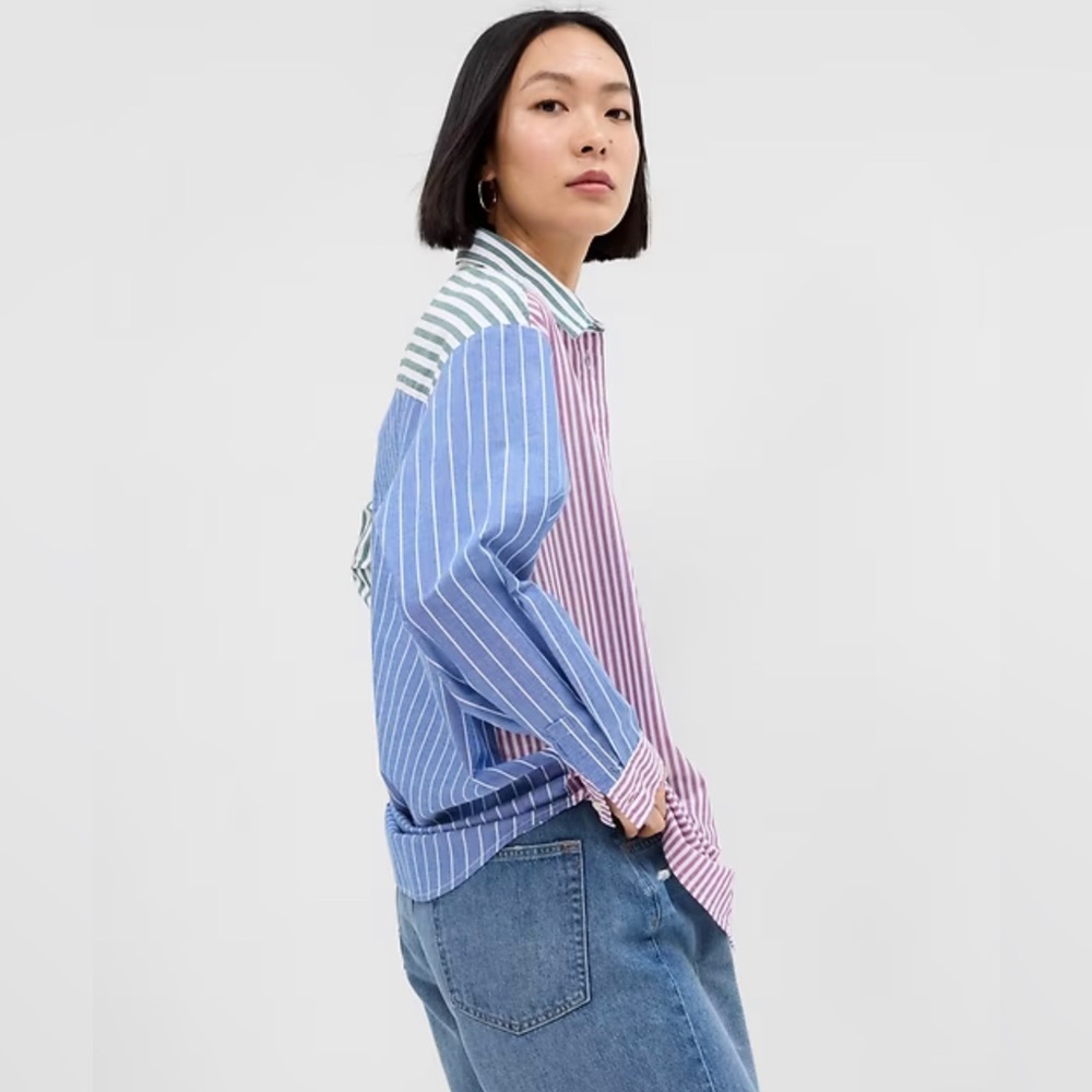 GAP The Big Shirt- Striped